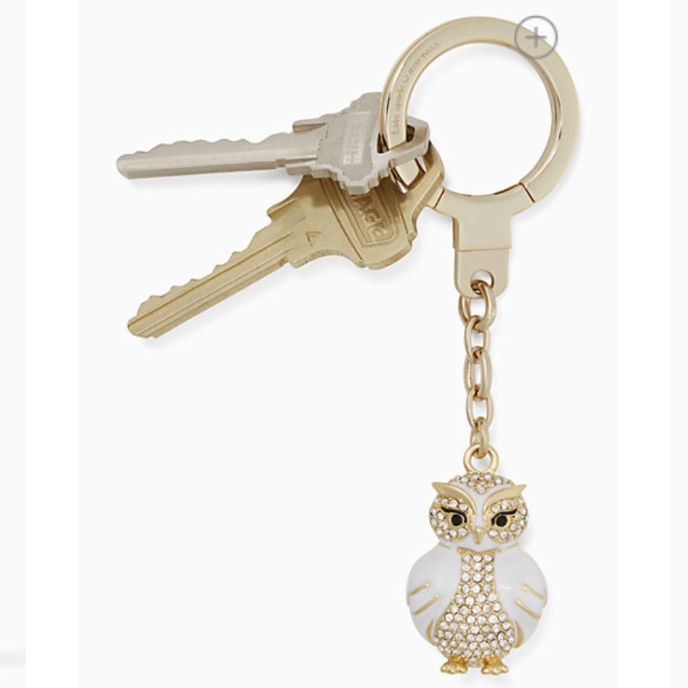 Kate spade star bright owl keychain/bag charm
